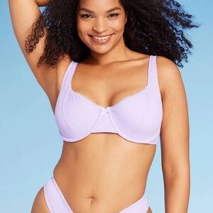 Wild Fable underwire purple bikini top